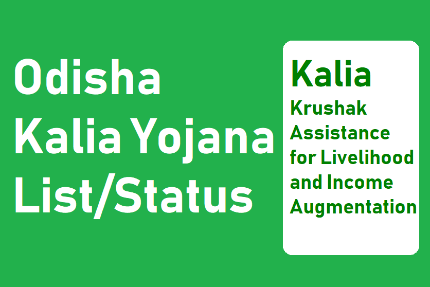 Kalia Yojana 3rd Kisti List 2021