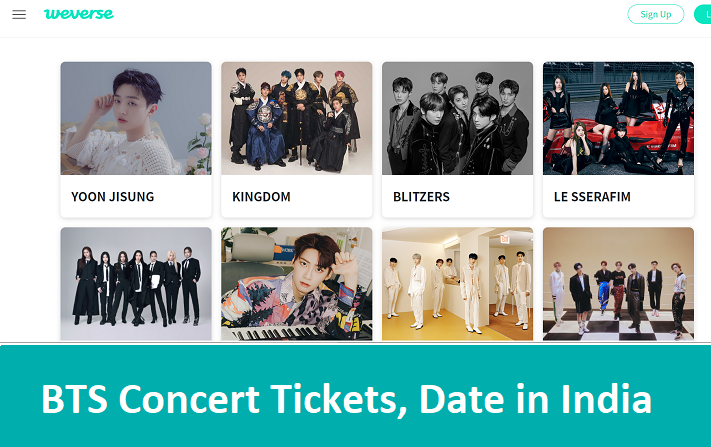 BTS Concert Tickets 2023 Booking Online! Price in India Date, Time & Price